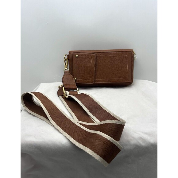 Style & Co Phone Wallet Tortoise shell Brown Crossbody NWT - Picture 4 of 9